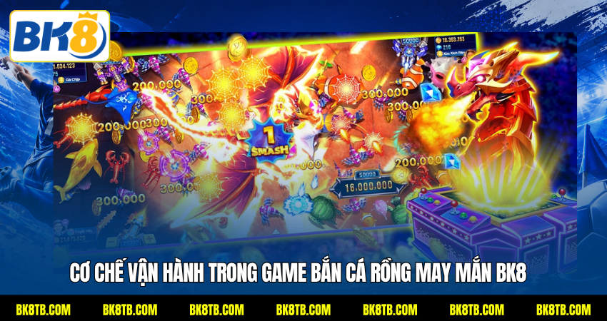 Cơ chế vận hành trong game bắn cá Rồng may mắn BK8